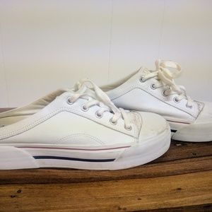 White, Backless Keds